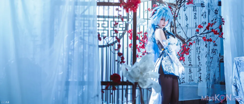 Coser@蠢沫沫 (chunmomo): 原神 甘雨旗袍 (27 photos)