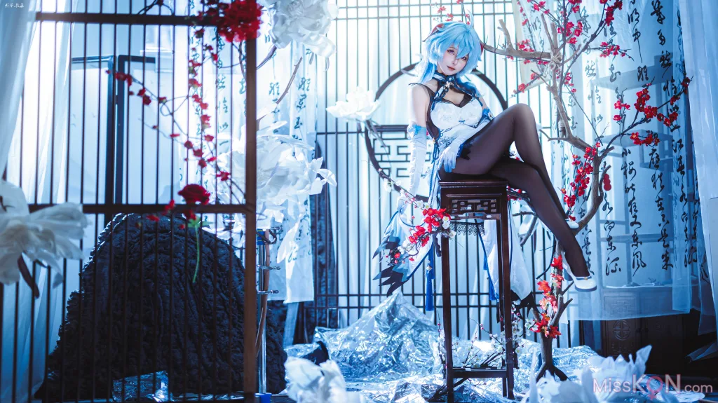 Coser@蠢沫沫 (chunmomo): 原神 甘雨旗袍 (27 photos) – Page 2