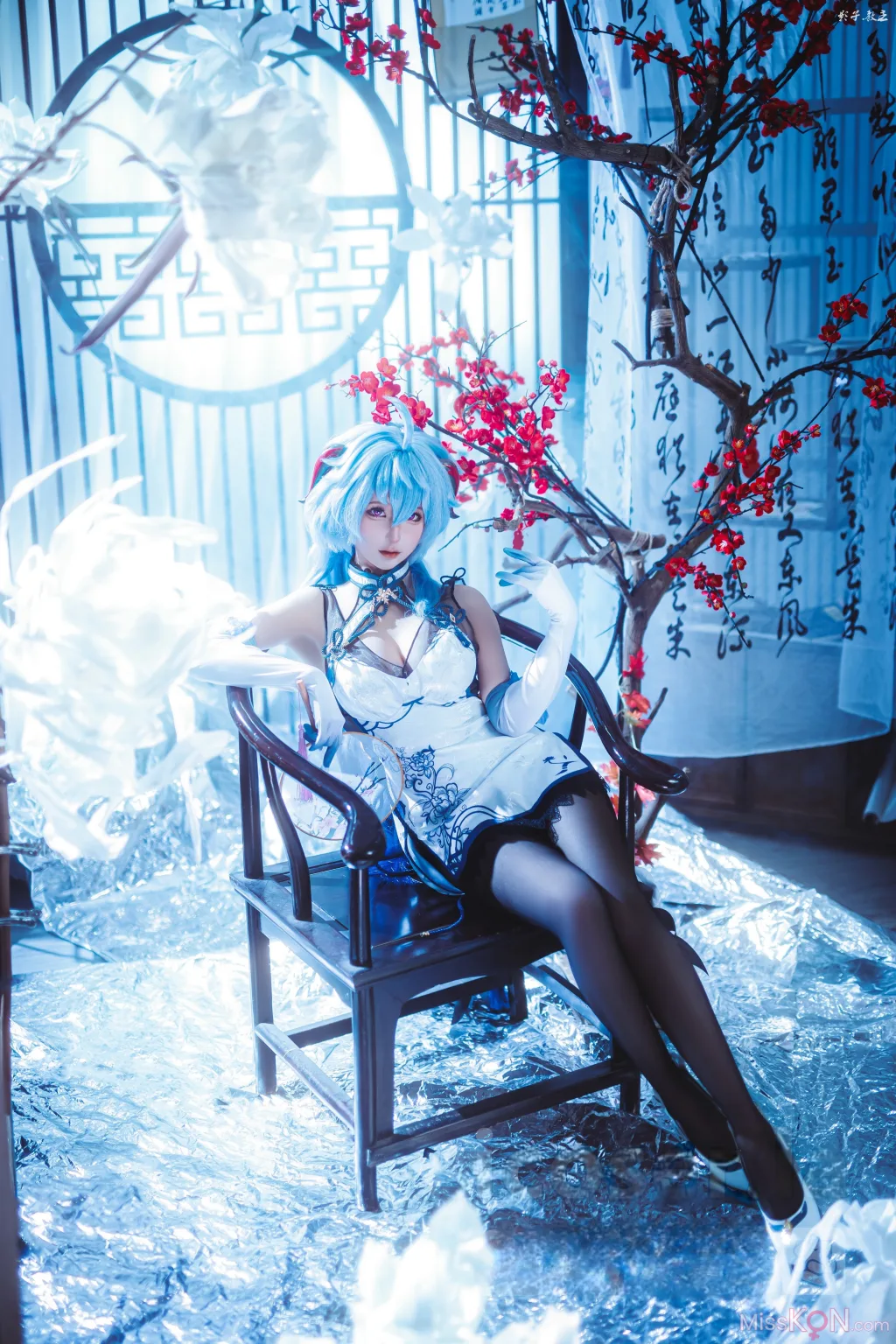 Coser@蠢沫沫 (chunmomo): 原神 甘雨旗袍 (27 photos) – Page 2