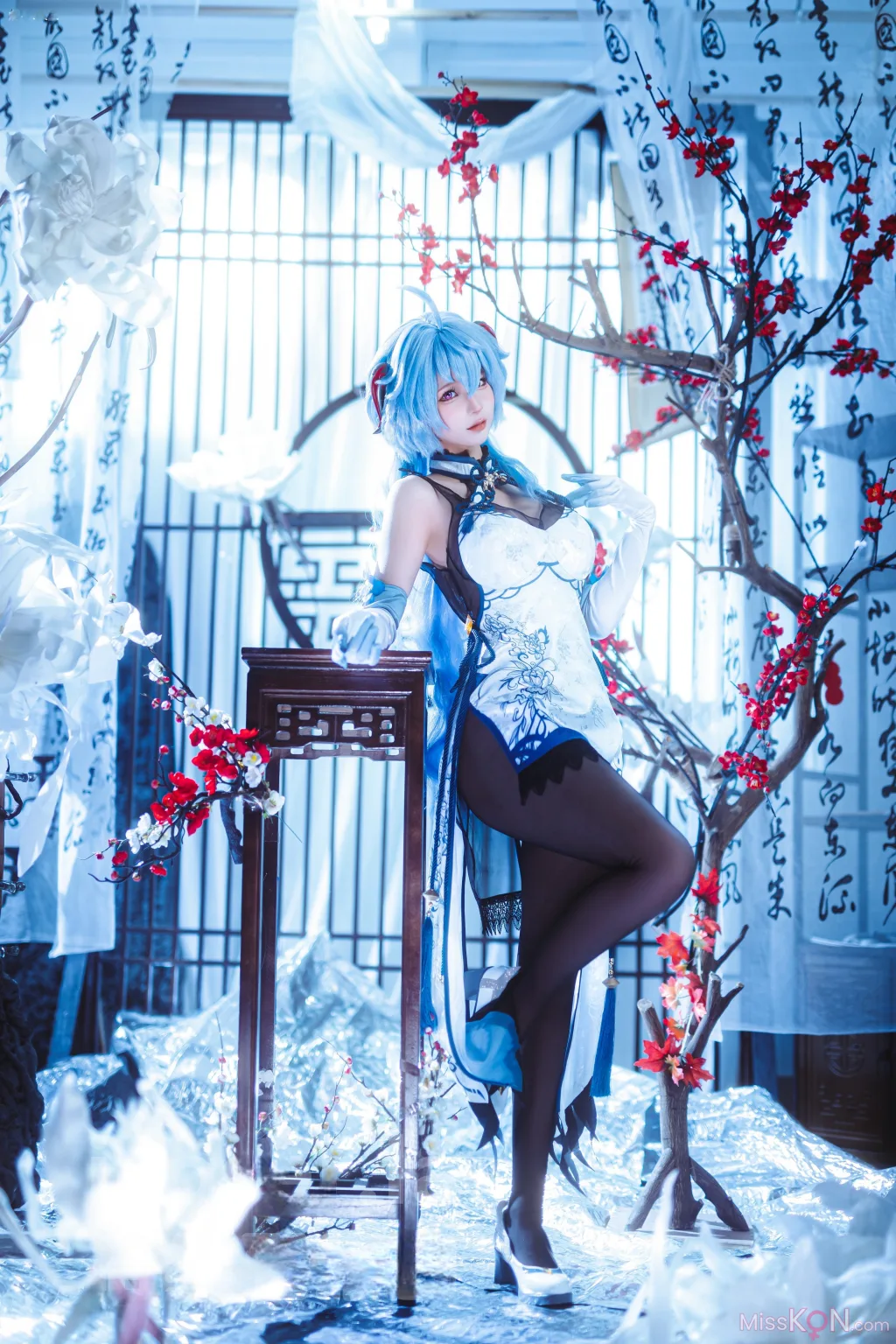 Coser@蠢沫沫 (chunmomo): 原神 甘雨旗袍 (27 photos) – Page 2