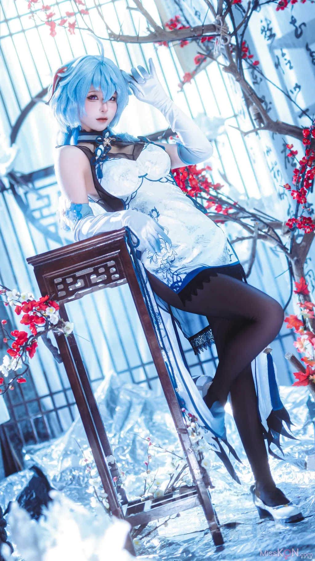 Coser@蠢沫沫 (chunmomo): 原神 甘雨旗袍 (27 photos) – Page 2
