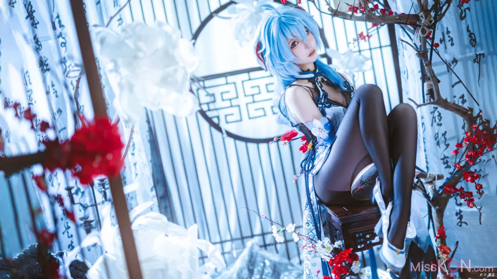Coser@蠢沫沫 (chunmomo): 原神 甘雨旗袍 (27 photos) – Page 3