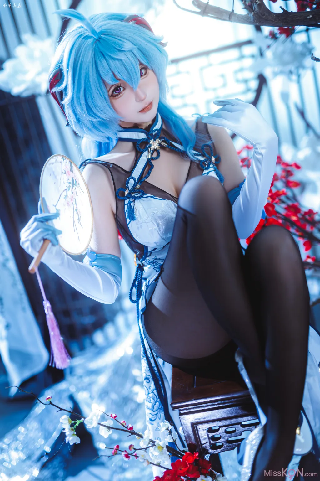 Coser@蠢沫沫 (chunmomo): 原神 甘雨旗袍 (27 photos) – Page 3