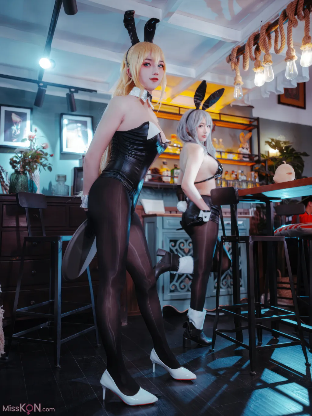 Coser@刺青Poi &amp; 隼隼子: 碧蓝航线 北卡罗来纳+华盛顿 兔女郎 (40 photos)