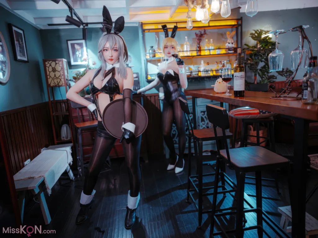 Coser@刺青Poi &amp; 隼隼子: 碧蓝航线 北卡罗来纳+华盛顿 兔女郎 (40 photos)
