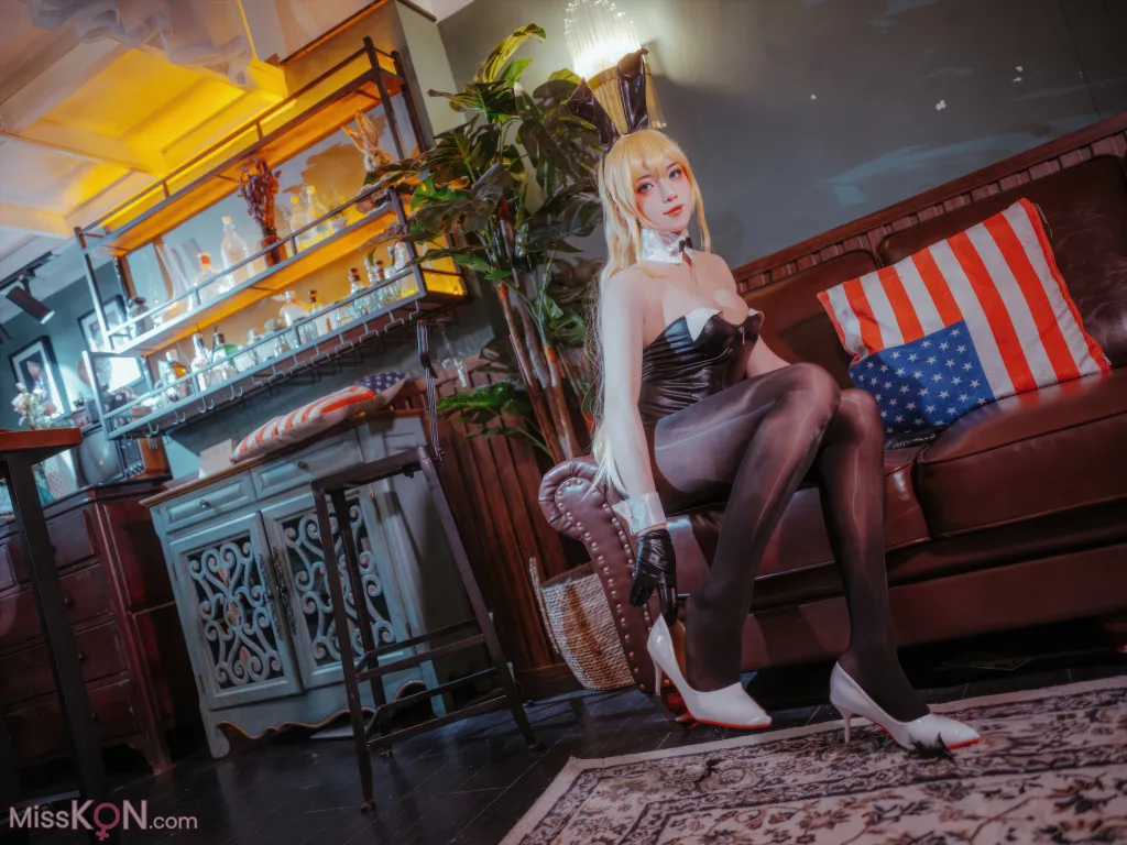 Coser@刺青Poi &amp; 隼隼子: 碧蓝航线 北卡罗来纳+华盛顿 兔女郎 (40 photos)