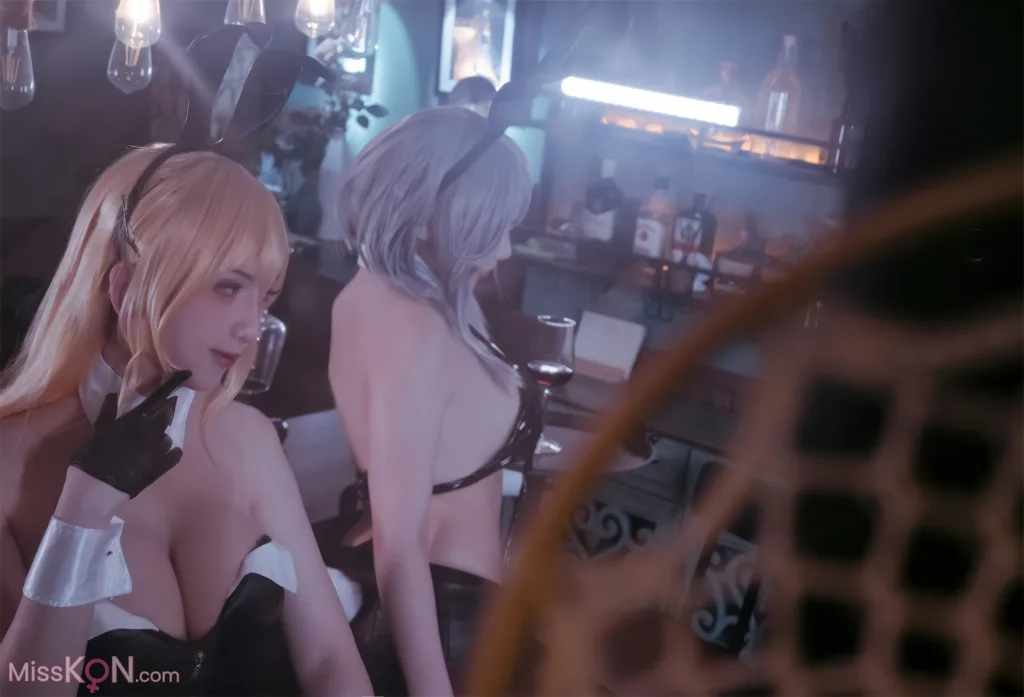 Coser@刺青Poi &amp; 隼隼子: 碧蓝航线 北卡罗来纳+华盛顿 兔女郎 (40 photos)