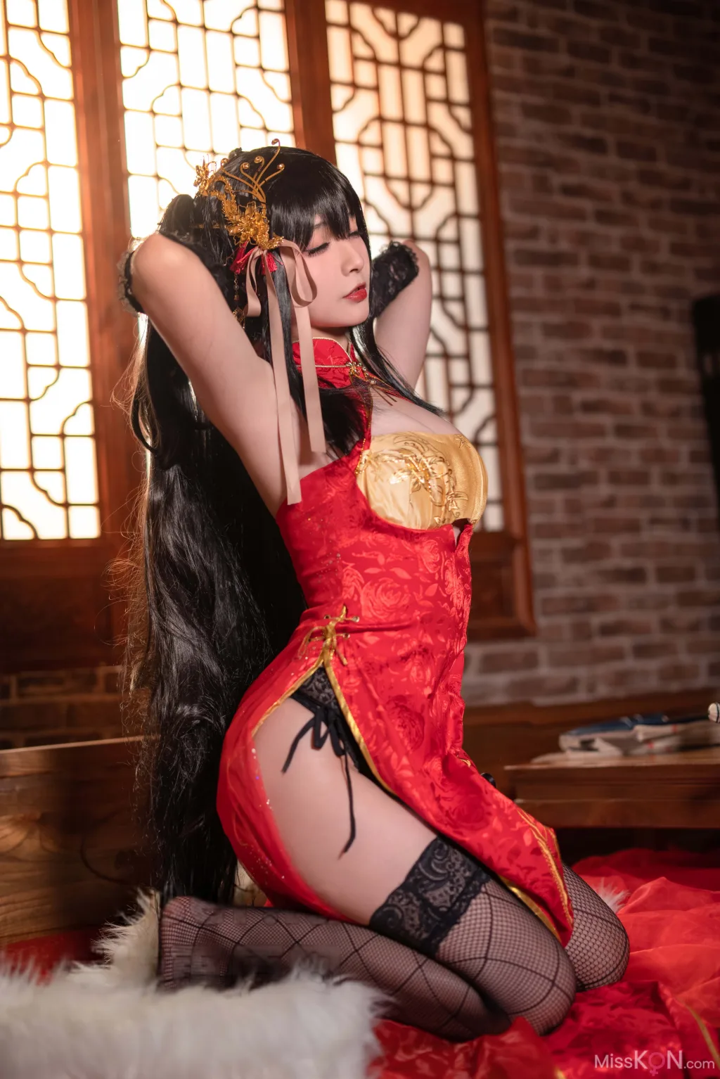 Coser@yuuhui玉汇: 碧蓝航线 大凤旗袍 (23 photos)