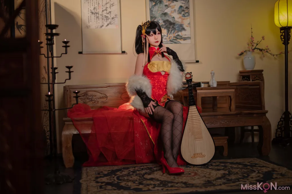 Coser@yuuhui玉汇: 碧蓝航线 大凤旗袍 (23 photos)