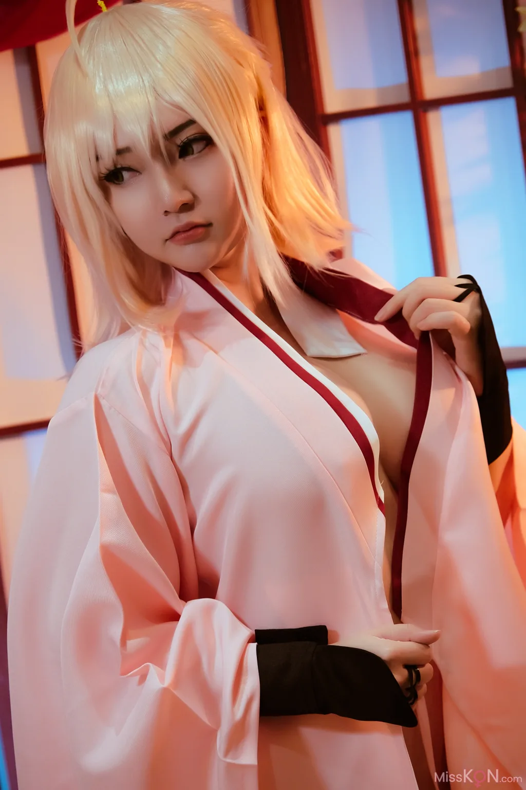 Coser@Potato Godzilla: Okita Souji Sakura Saber (18 photos)