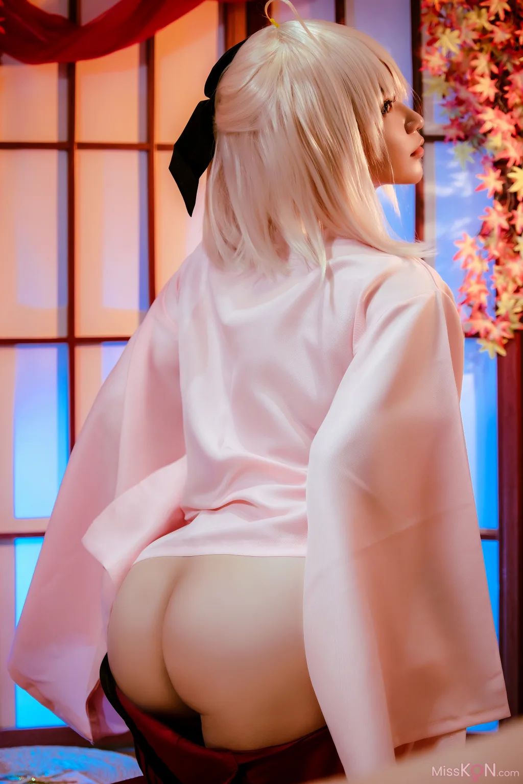 Coser@Potato Godzilla: Okita Souji Sakura Saber (18 photos)