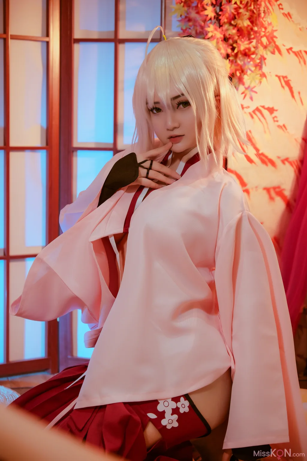 Coser@Potato Godzilla: Okita Souji Sakura Saber (18 photos)