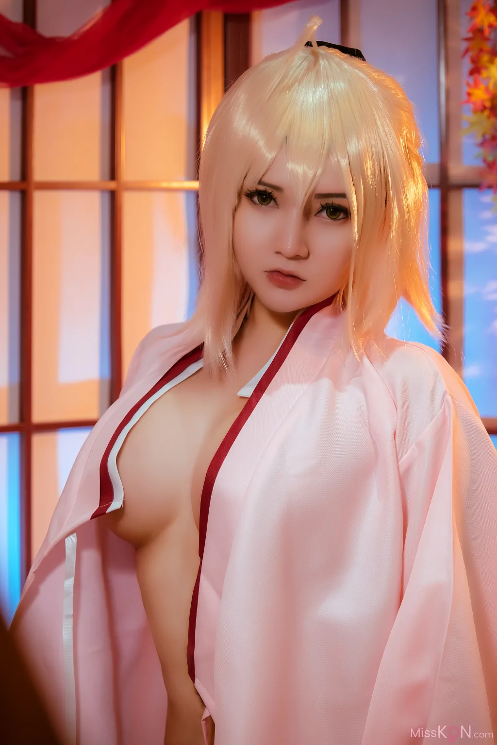 Coser@Potato Godzilla: Okita Souji Sakura Saber (18 photos)