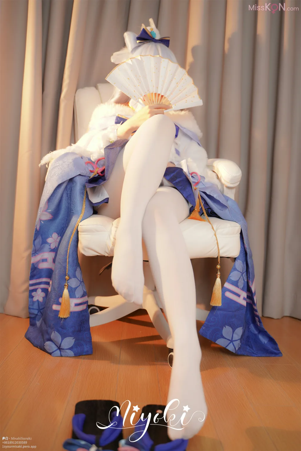 Coser@铃木美咲 (Misaki Suzuki): 白鹭公主cos 自慰 (22 photos + 1 video)