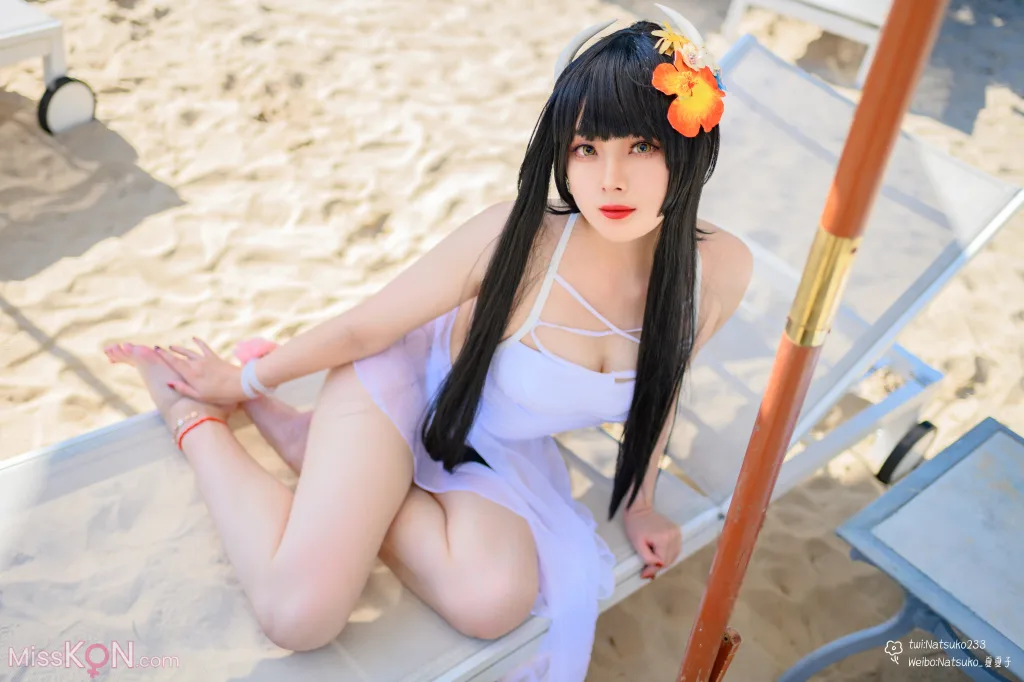 Coser@Natsuko夏夏子: 碧蓝航线 比叡泳装 (55 photos)