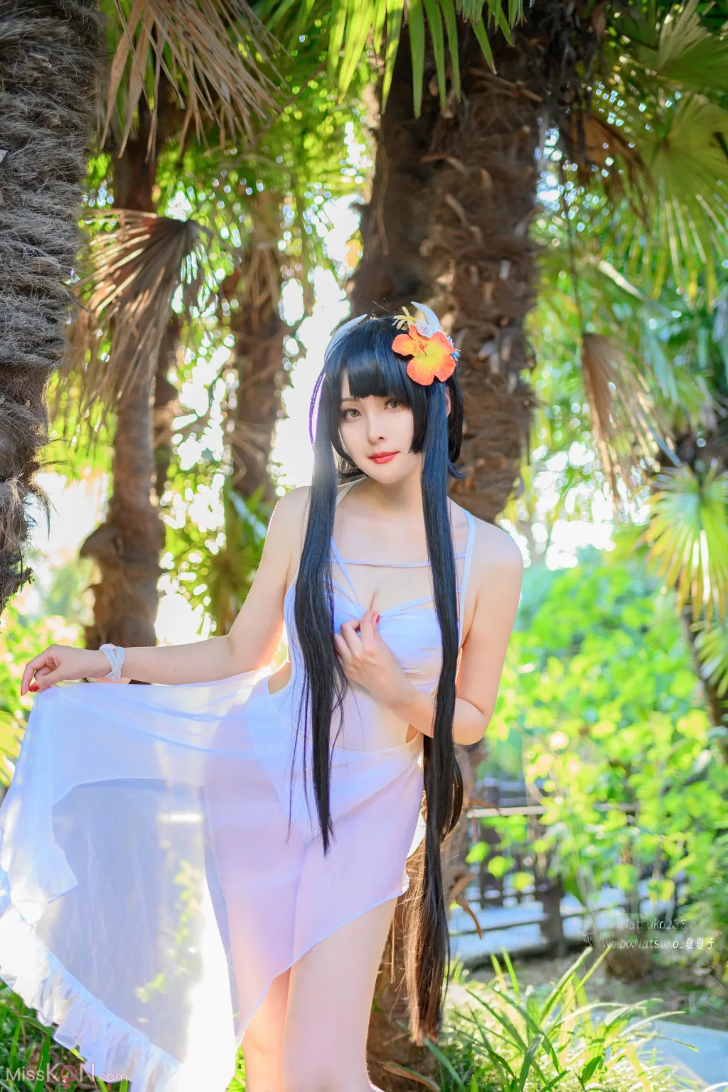 Coser@Natsuko夏夏子: 碧蓝航线 比叡泳装 (55 photos)