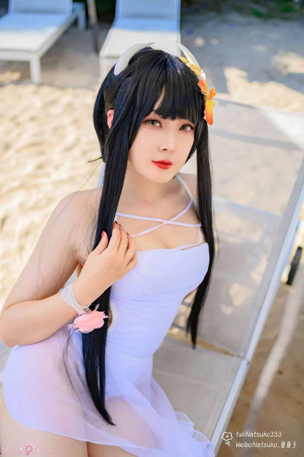 Coser@Natsuko夏夏子: 碧蓝航线 比叡泳装 (55 photos)