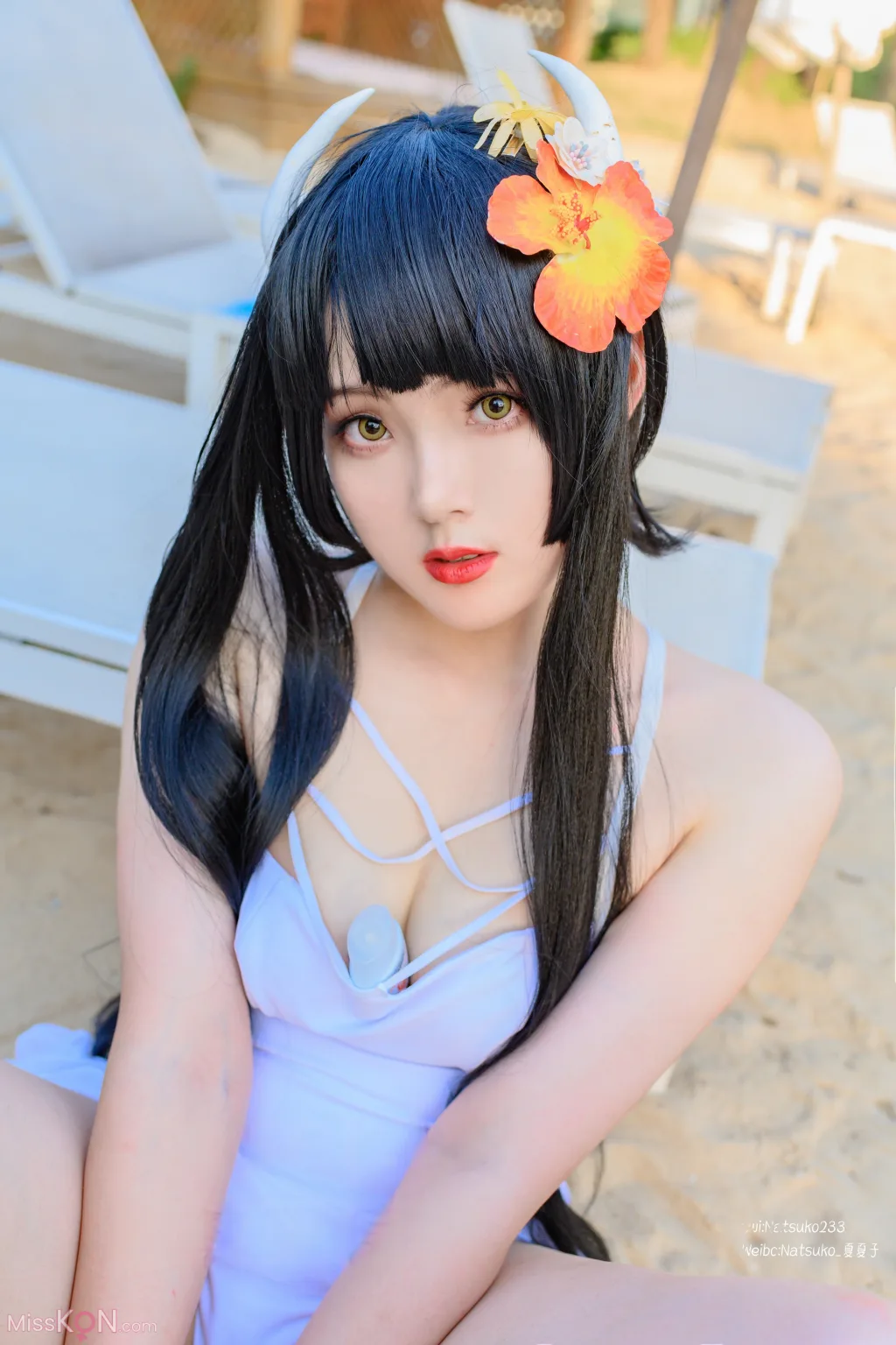 Coser@Natsuko夏夏子: 碧蓝航线 比叡泳装 (55 photos)