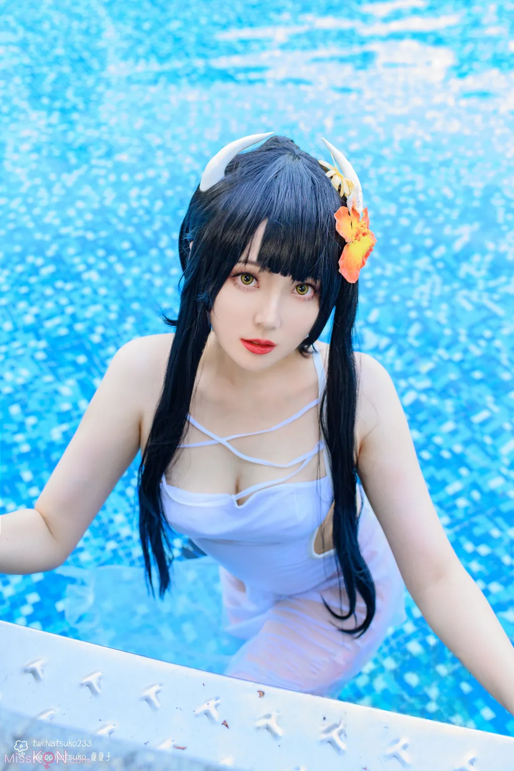 Coser@Natsuko夏夏子: 碧蓝航线 比叡泳装 (55 photos)