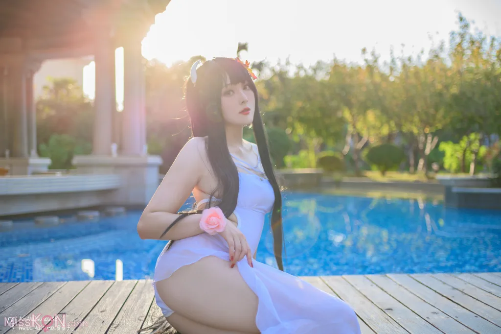 Coser@Natsuko夏夏子: 碧蓝航线 比叡泳装 (55 photos)