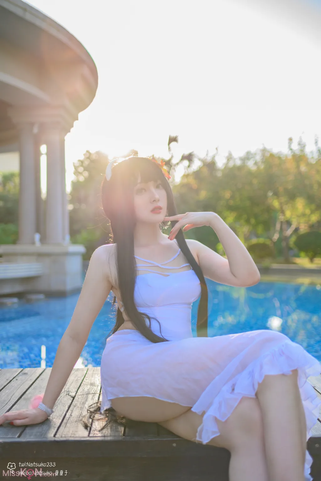 Coser@Natsuko夏夏子: 碧蓝航线 比叡泳装 (55 photos)
