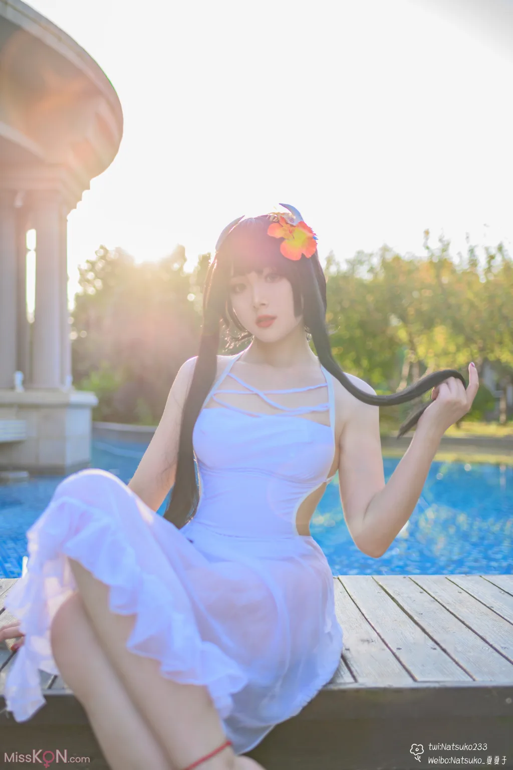 Coser@Natsuko夏夏子: 碧蓝航线 比叡泳装 (55 photos)