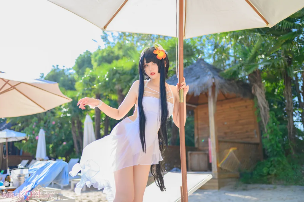 Coser@Natsuko夏夏子: 碧蓝航线 比叡泳装 (55 photos)