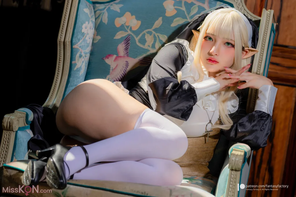 [Fantasy Factory] 小丁: 精灵修女 – Nun-Elf (37 photos)