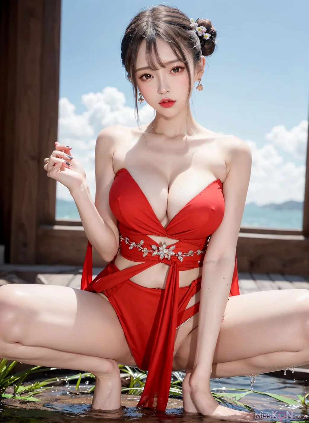 [AI Generated] 拟实画风 Vol.232: Summer Pond (183 photos)