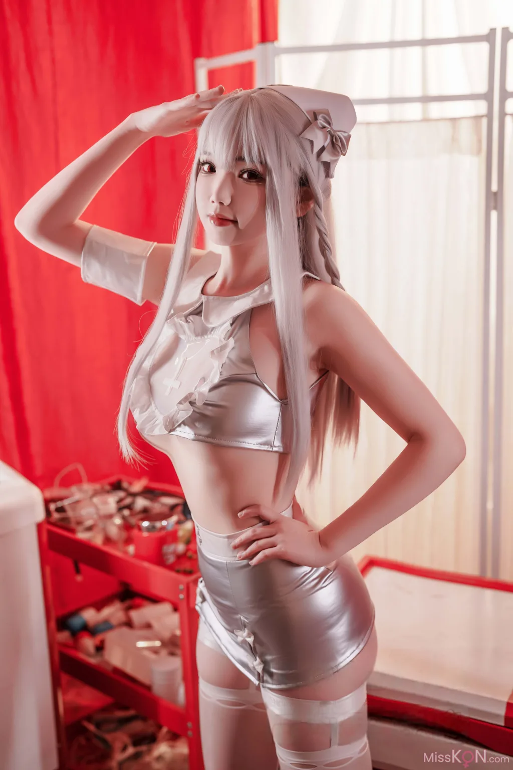 Coser@雪晴Astra: 银发魔女护士 实习日记 (74 photos )