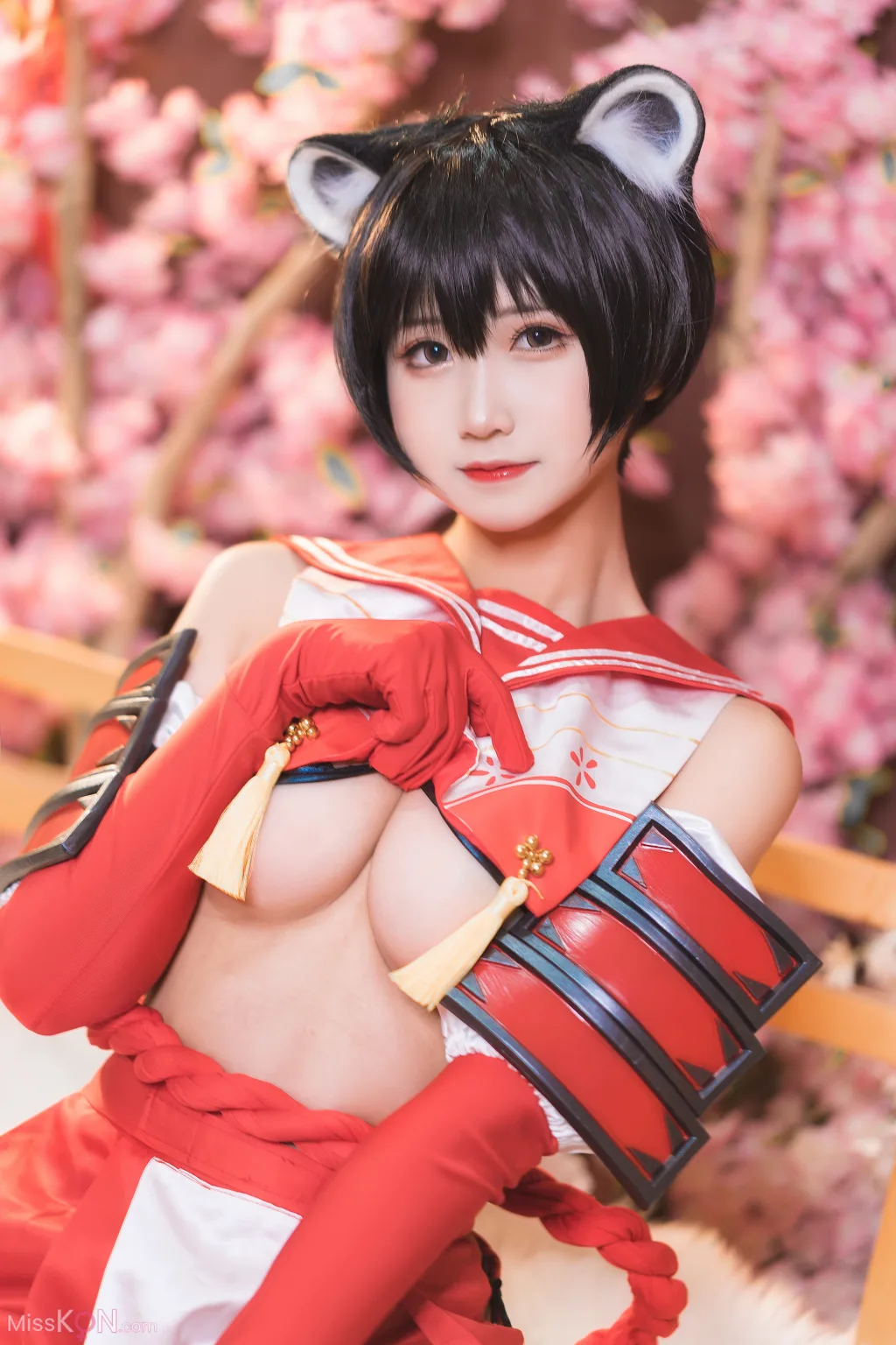 Coser@三度_69: 蔚蓝档案 春日椿 (40 photos)