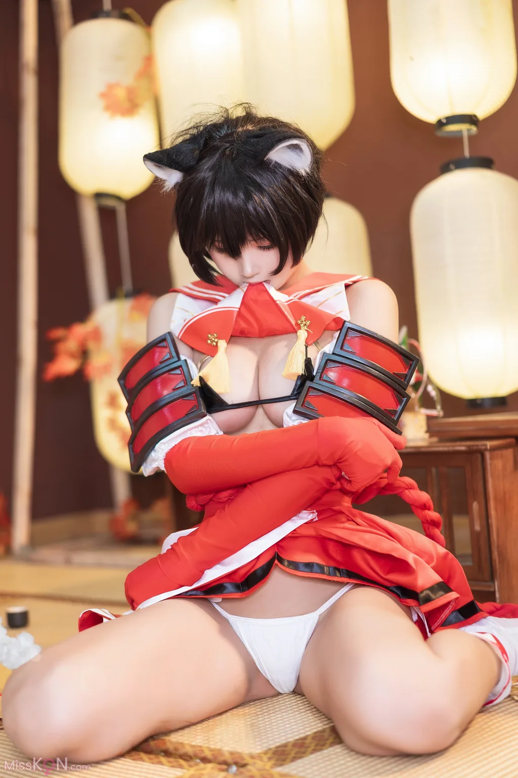 Coser@三度_69: 蔚蓝档案 春日椿 (40 photos)