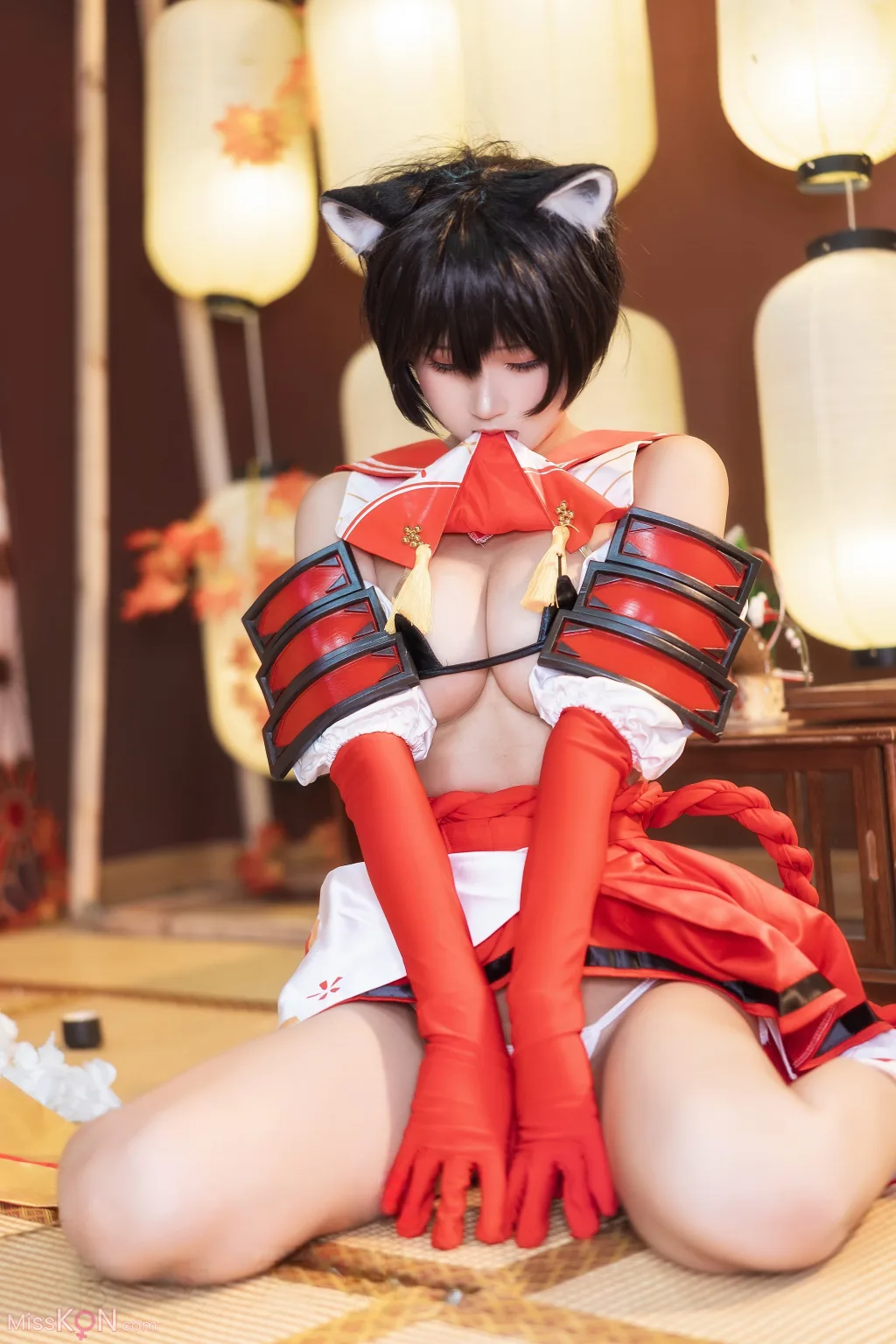 Coser@三度_69: 蔚蓝档案 春日椿 (40 photos)