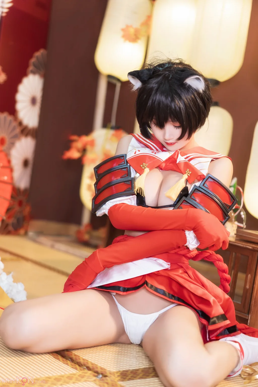 Coser@三度_69: 蔚蓝档案 春日椿 (40 photos)