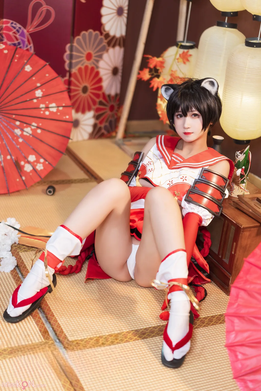 Coser@三度_69: 蔚蓝档案 春日椿 (40 photos)