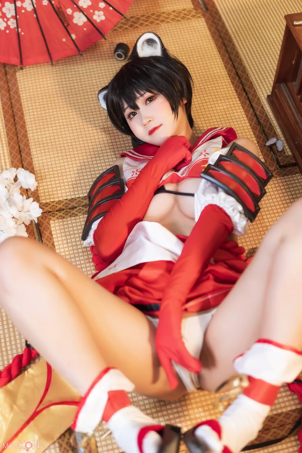 Coser@三度_69: 蔚蓝档案 春日椿 (40 photos)