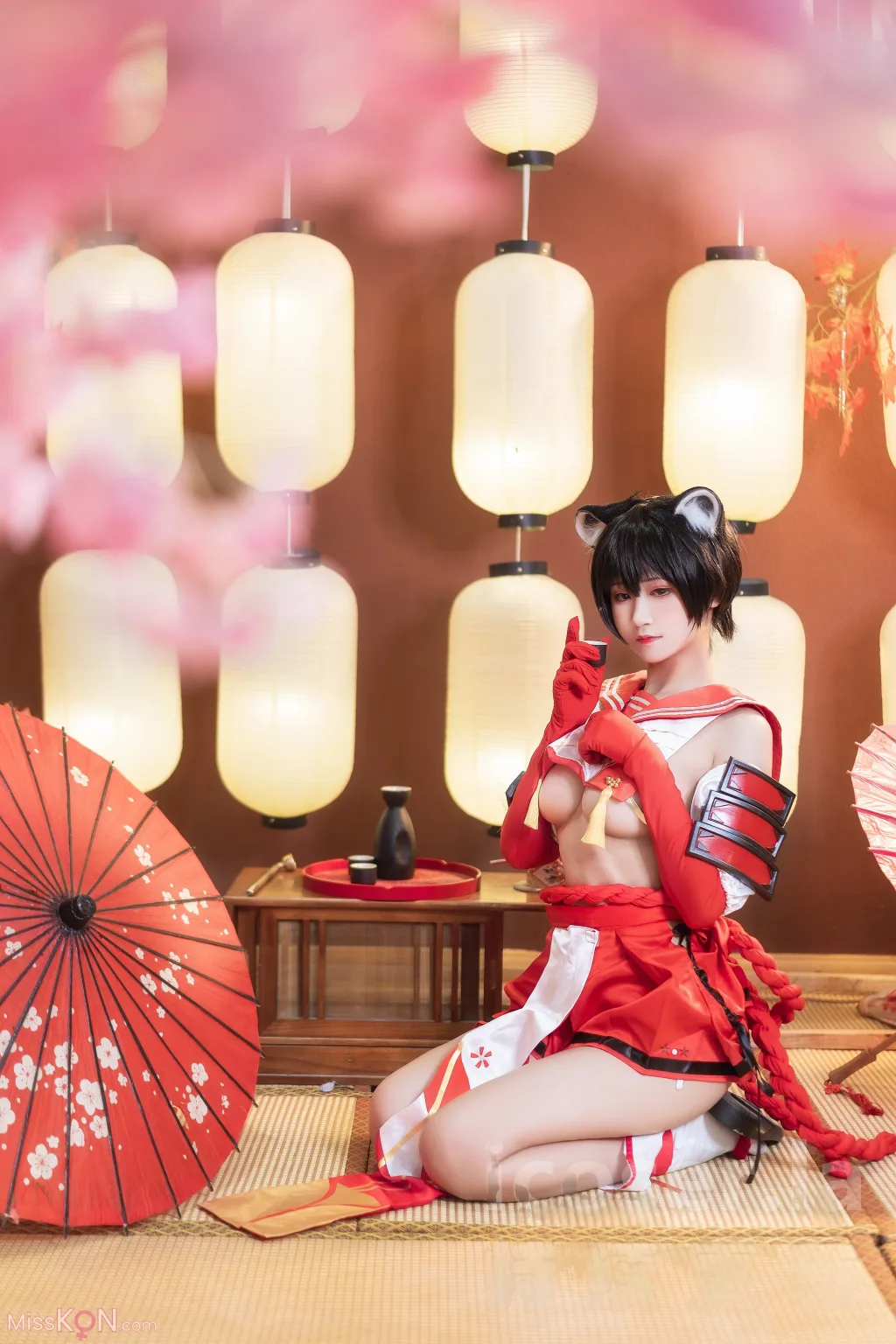 Coser@三度_69: 蔚蓝档案 春日椿 (40 photos)