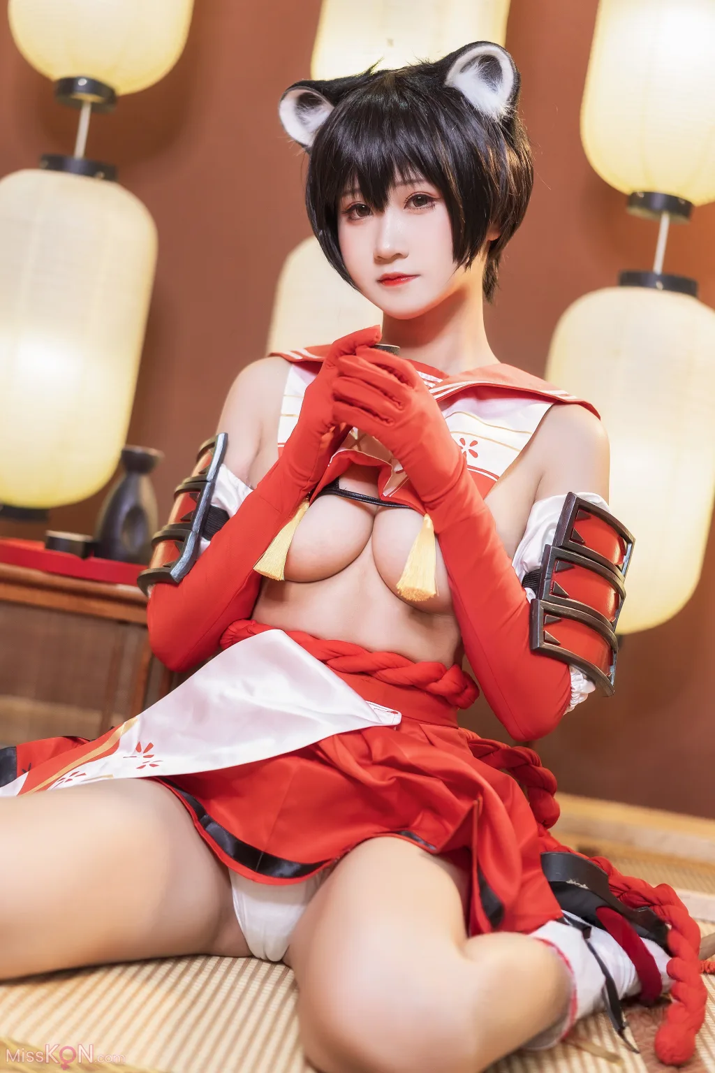 Coser@三度_69: 蔚蓝档案 春日椿 (40 photos)