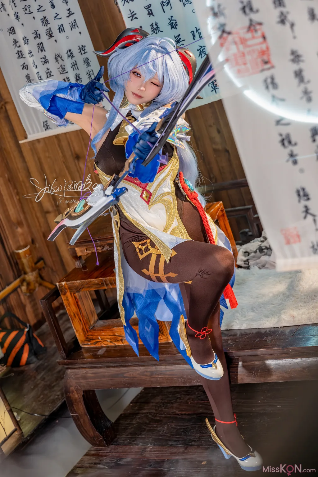 Coser@黏黏团子兔: 循循守月-甘雨 洛春赋 (76 photos )
