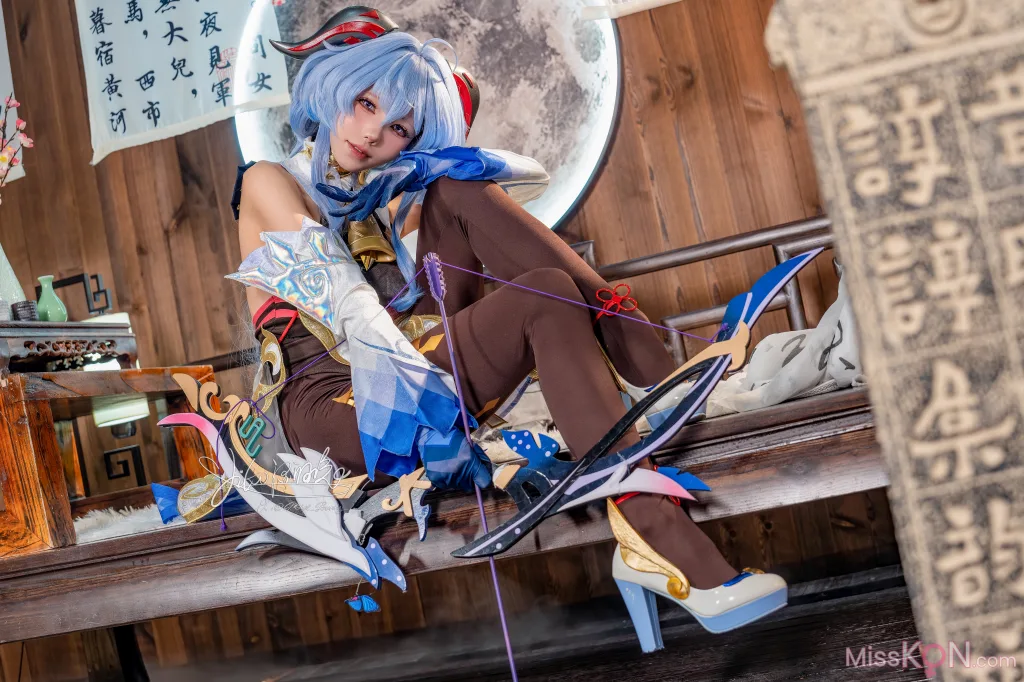 Coser@黏黏团子兔: 循循守月-甘雨 洛春赋 (76 photos )