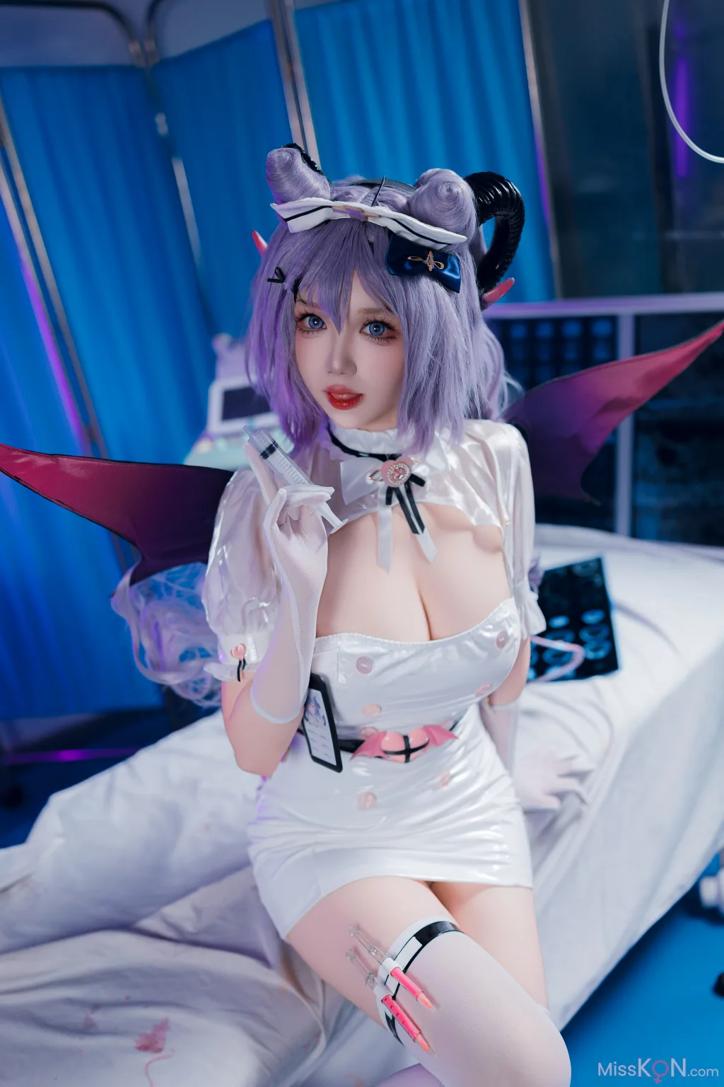 Coser@雪晴Astra: 2024万圣节 护士刻晴 (66 photos )