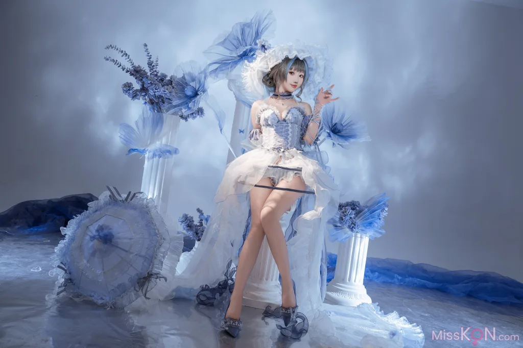 Coser@面饼仙儿: 碧蓝航线 柴郡礼服废稿 (21 photos)