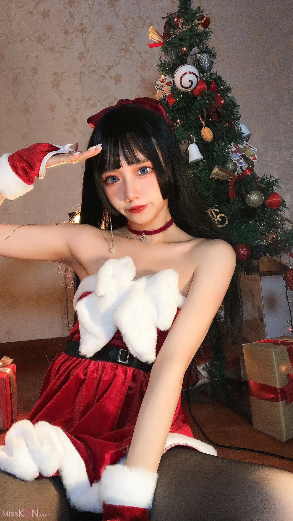 Coser@果咩酱w: 圣诞 黑丝 (28 photos + 3 videos) – Page 2