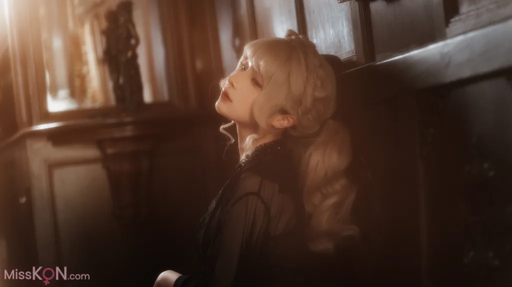 Coser@蠢沫沫 (chunmomo): 黑红纱裙 (39 photos)