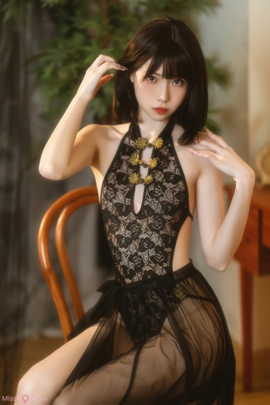 Coser@许岚LAN: 纯欲黑纱 (40 photos)