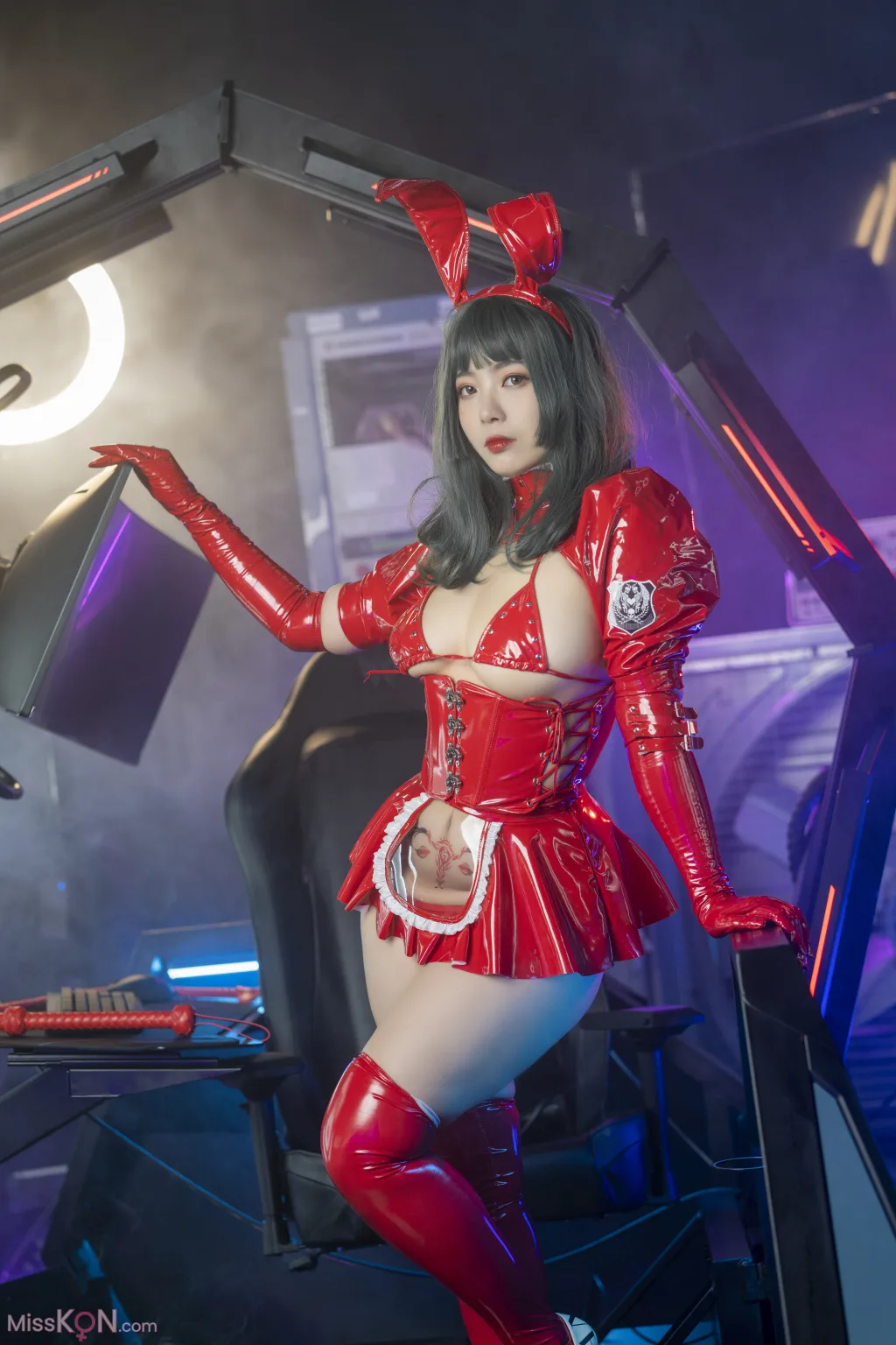 Coser@珟_珏Dita: 暗黑兔女郎 (39 photos)