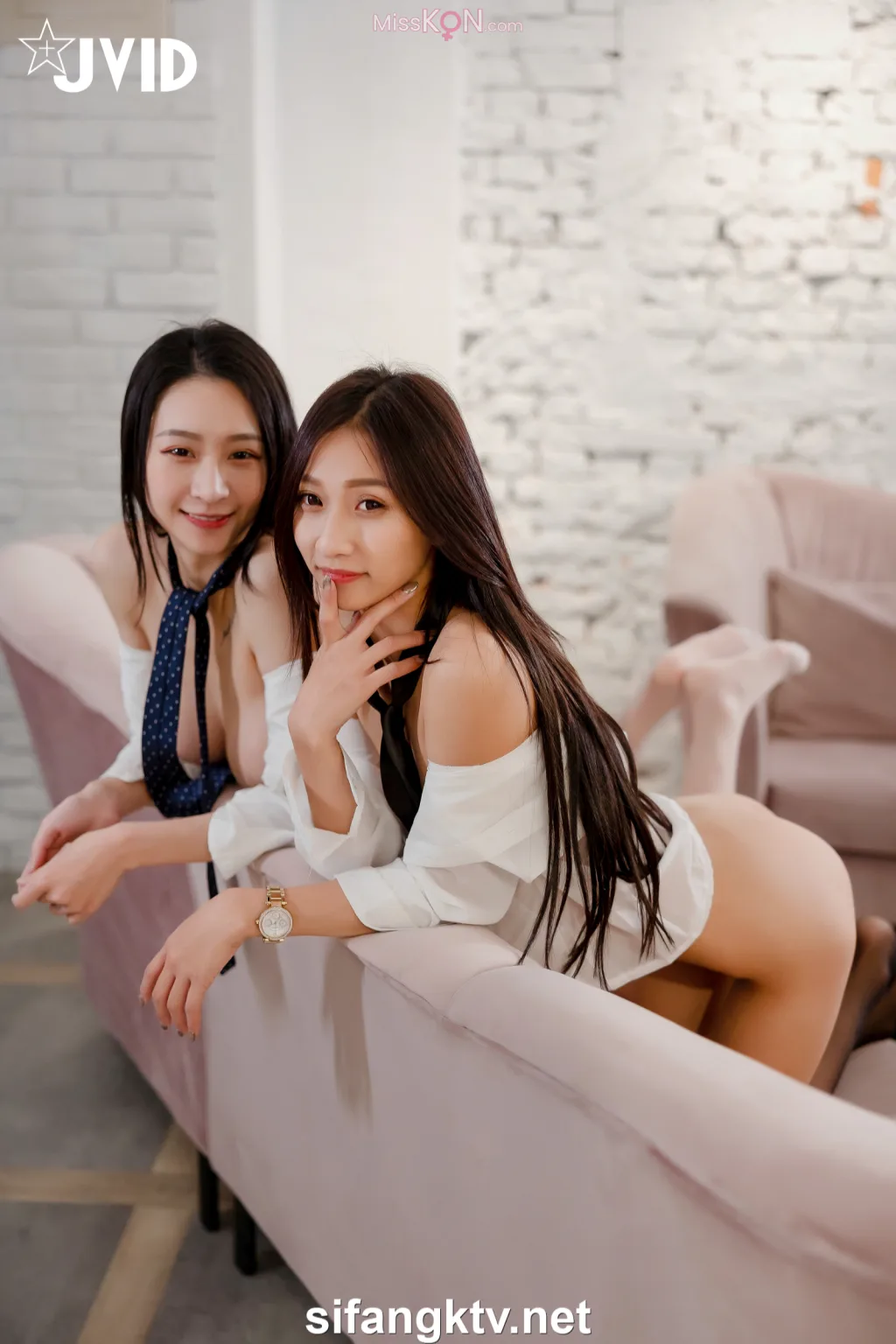 [JVID] Sunny &amp; 小仙:【下班后沦为老板3P玩物】骨感美乳蜜桃臀美轮美奂 (140 photos )