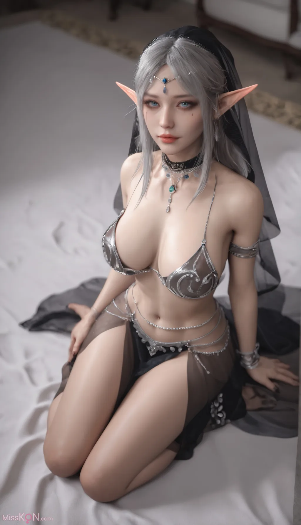 [AI Generated] 堕落精灵【墨迹】 (160 photos)