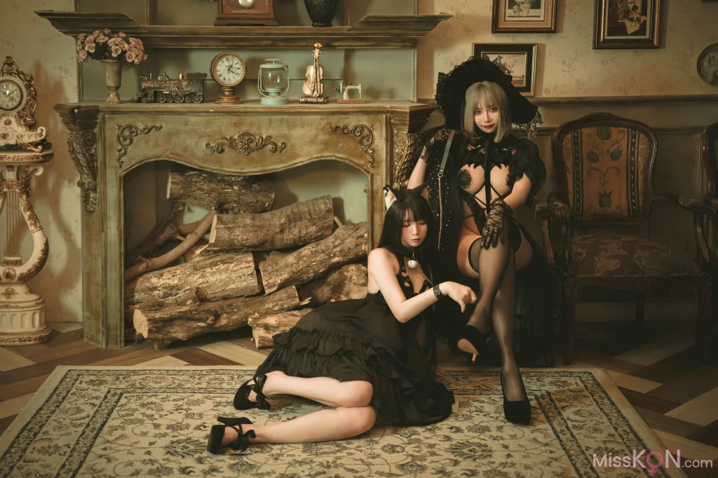 Coser@Haruka_175: 魔女と黒猫 (57 photos)