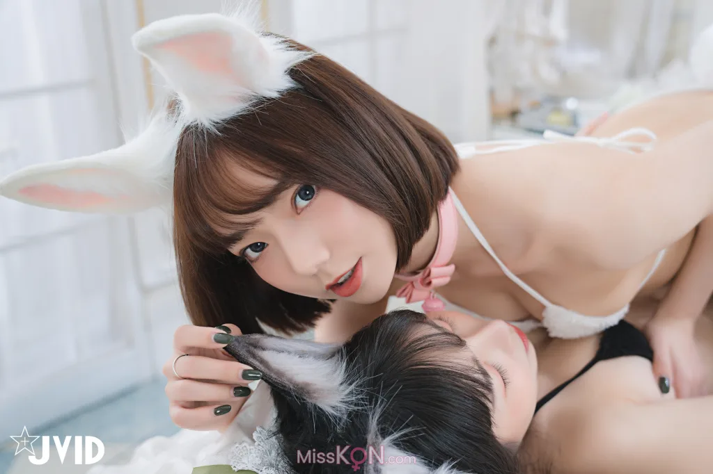 [JVID] 胎尼 &amp; 啾啾: 【私訊有好康活動】雙寵萌系女友💕情色貓咪Tiny🐱純欲小兔啾啾🐰「主人你要選哪一個？」 (183 photos)